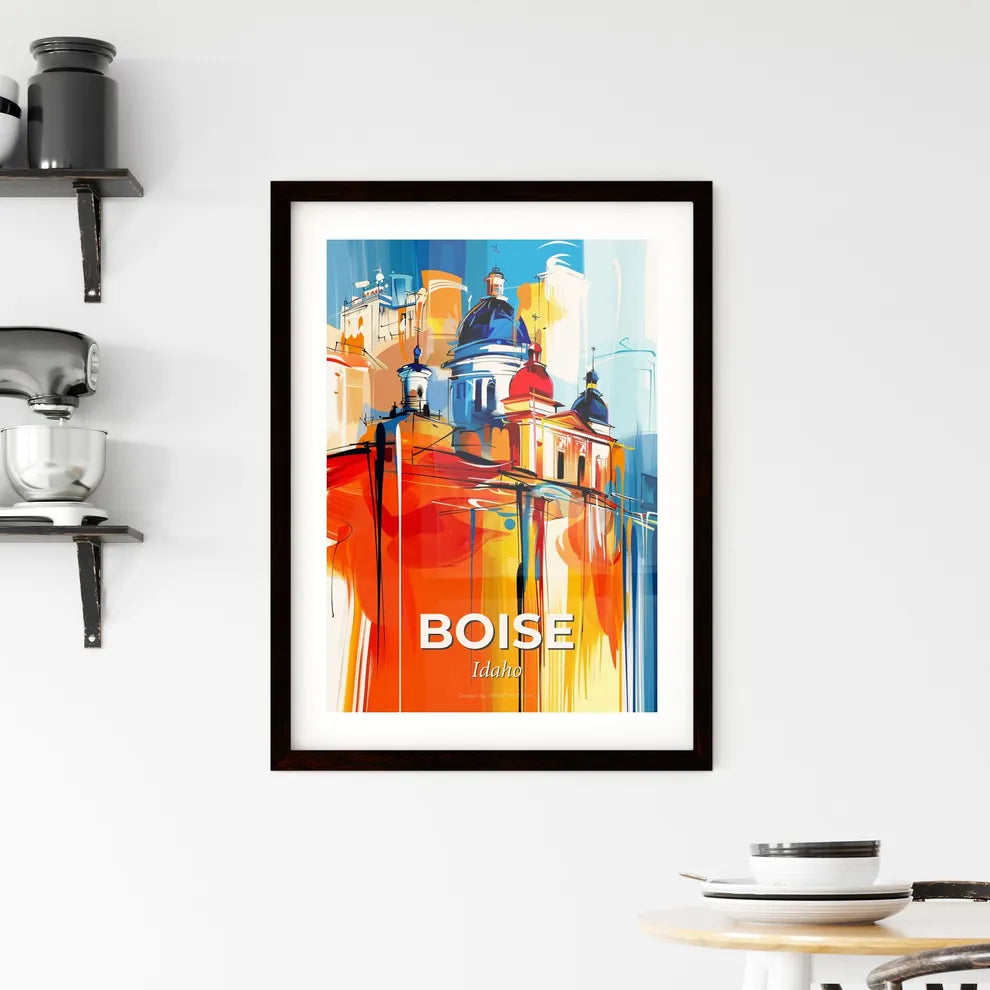 Vibrant Boise, Idaho Framed Print