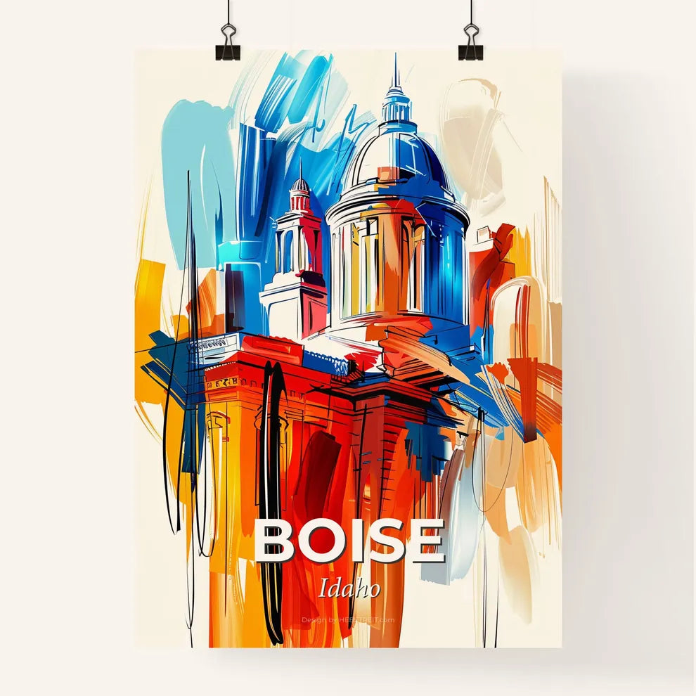 Vibrant Boise, Idaho Poster