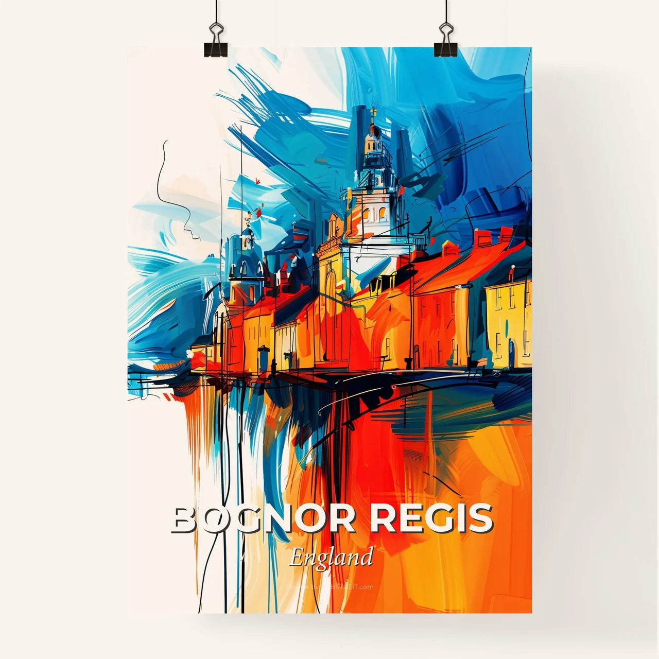 Vibrant Bognor Regis, England Poster