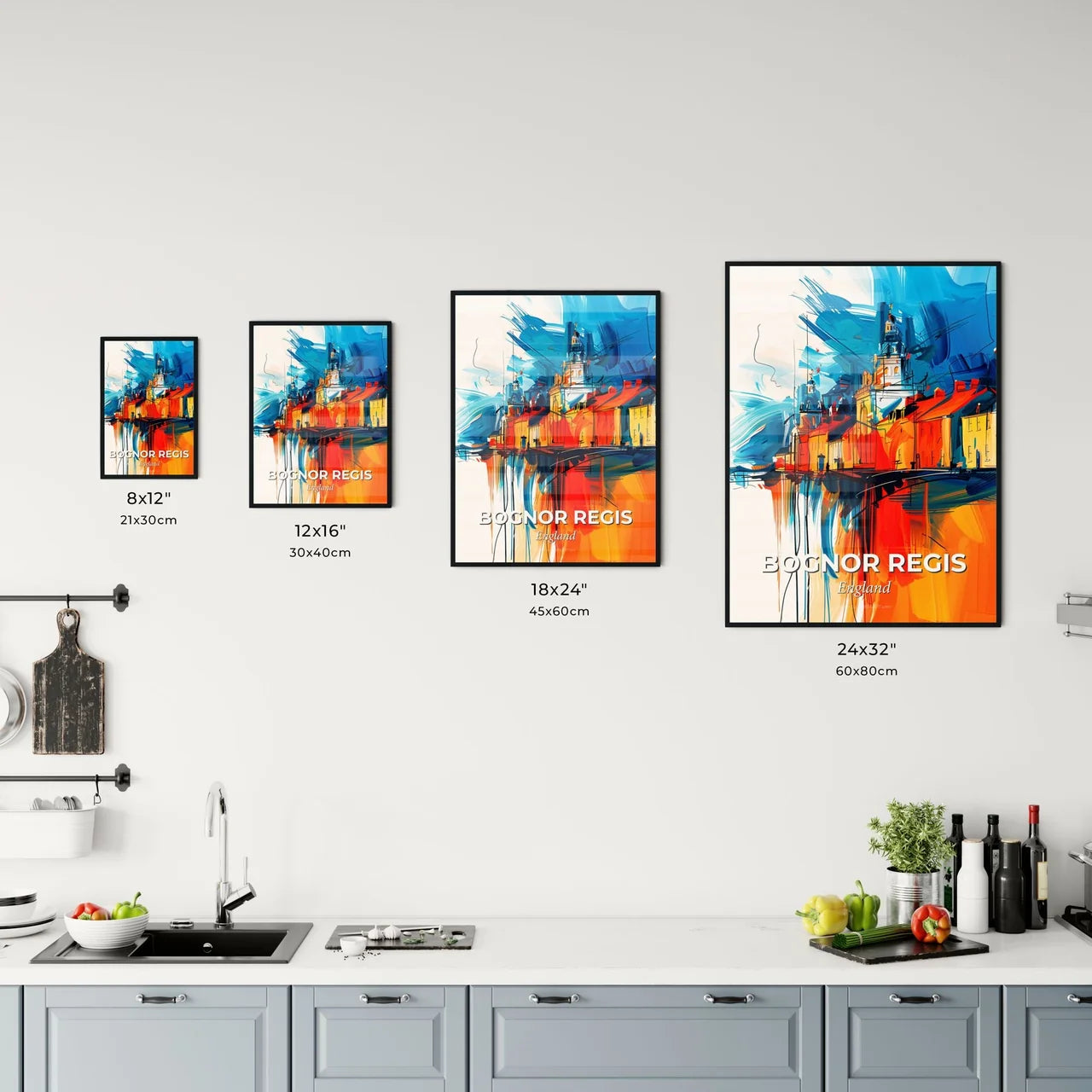 Vibrant Bognor Regis, England Kitchen Art