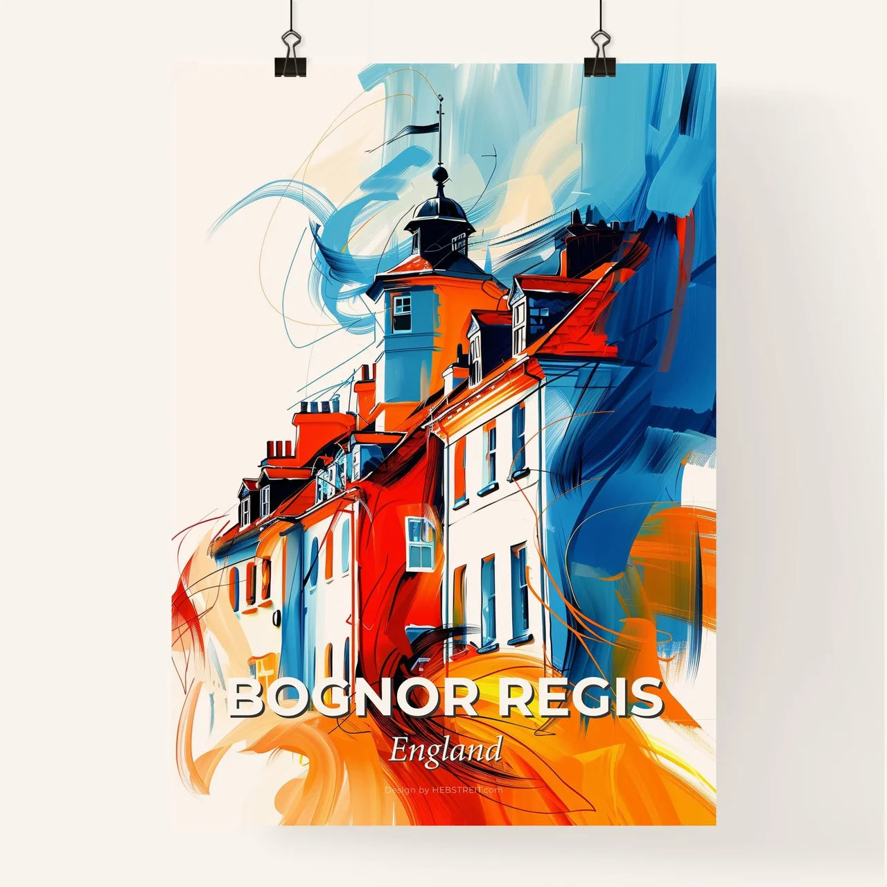 Vibrant Bognor Regis, England Poster