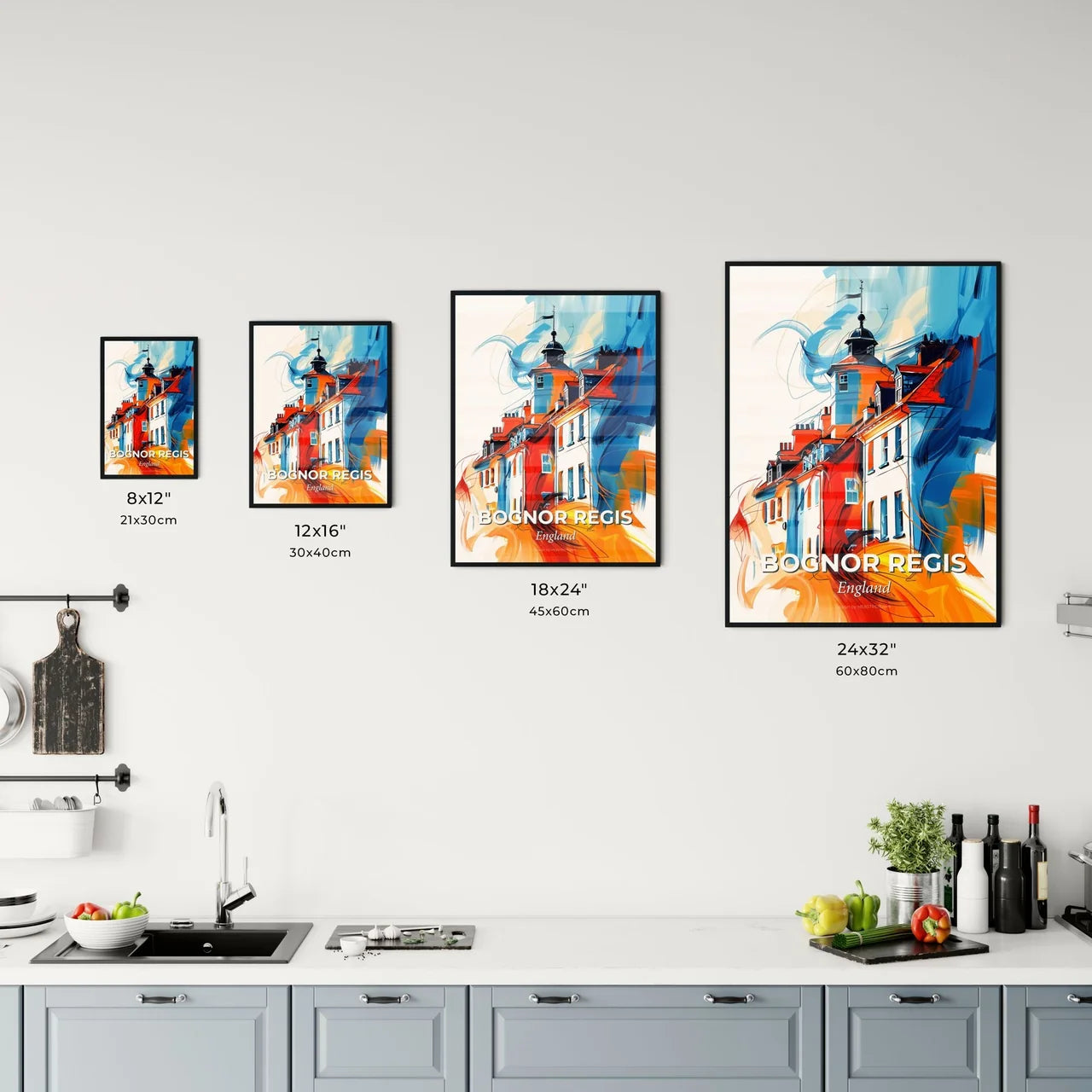 Vibrant Bognor Regis, England Kitchen Art