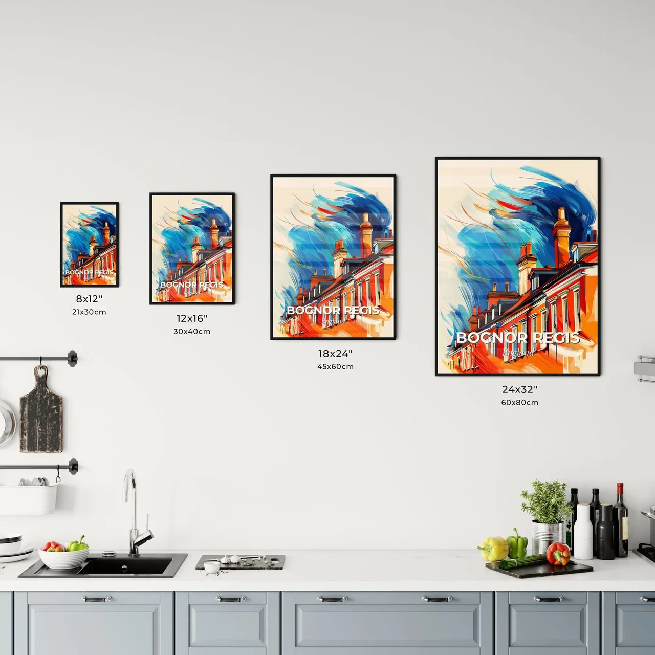 Vibrant Bognor Regis, England Kitchen Art