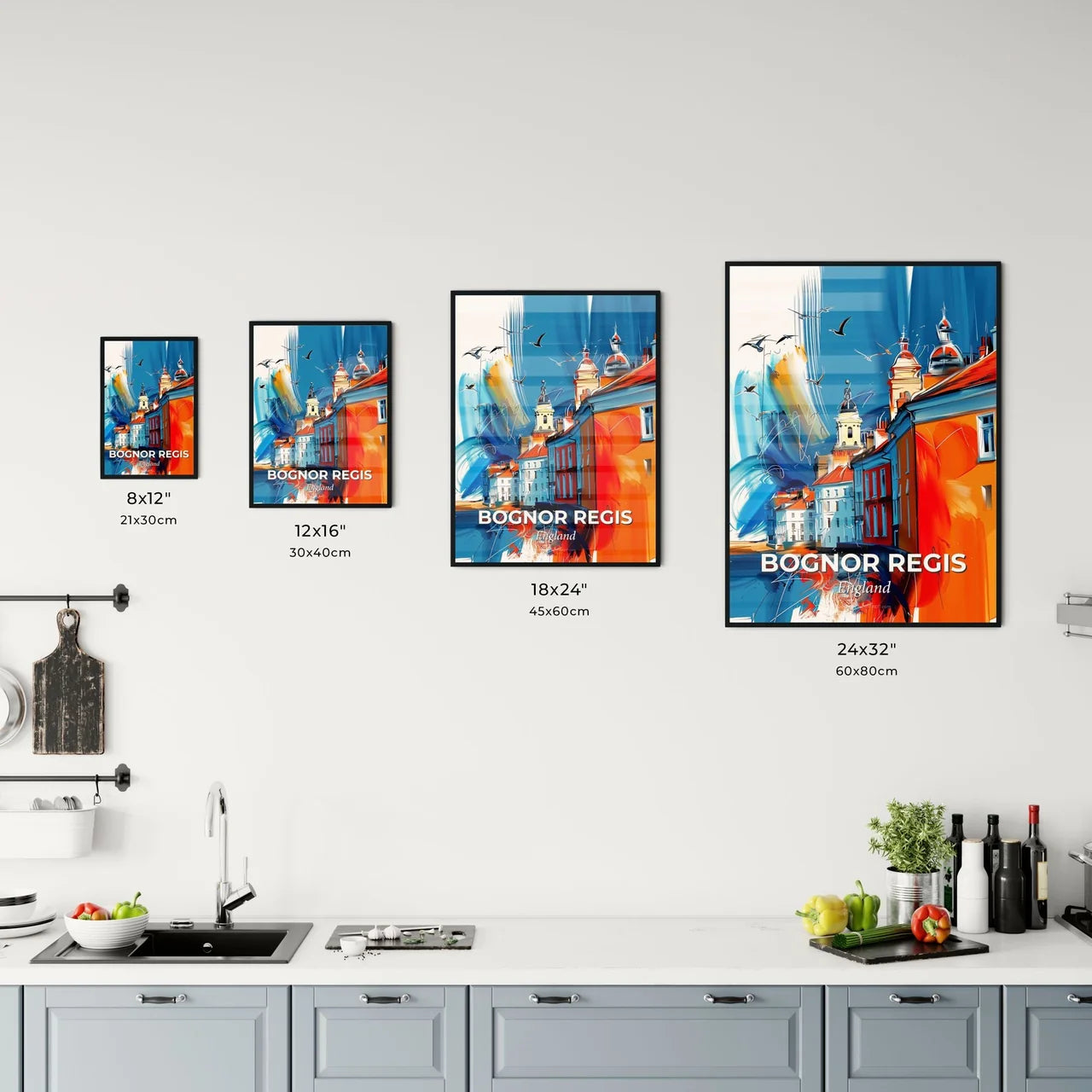 Vibrant Bognor Regis, England Kitchen Art
