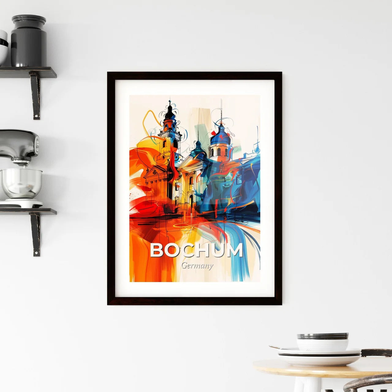 Vibrant Bochum, Germany Framed Print
