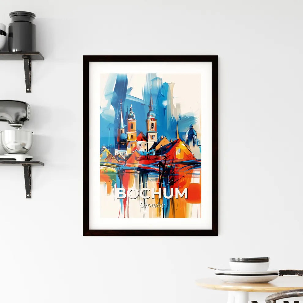 Vibrant Bochum, Germany Framed Print