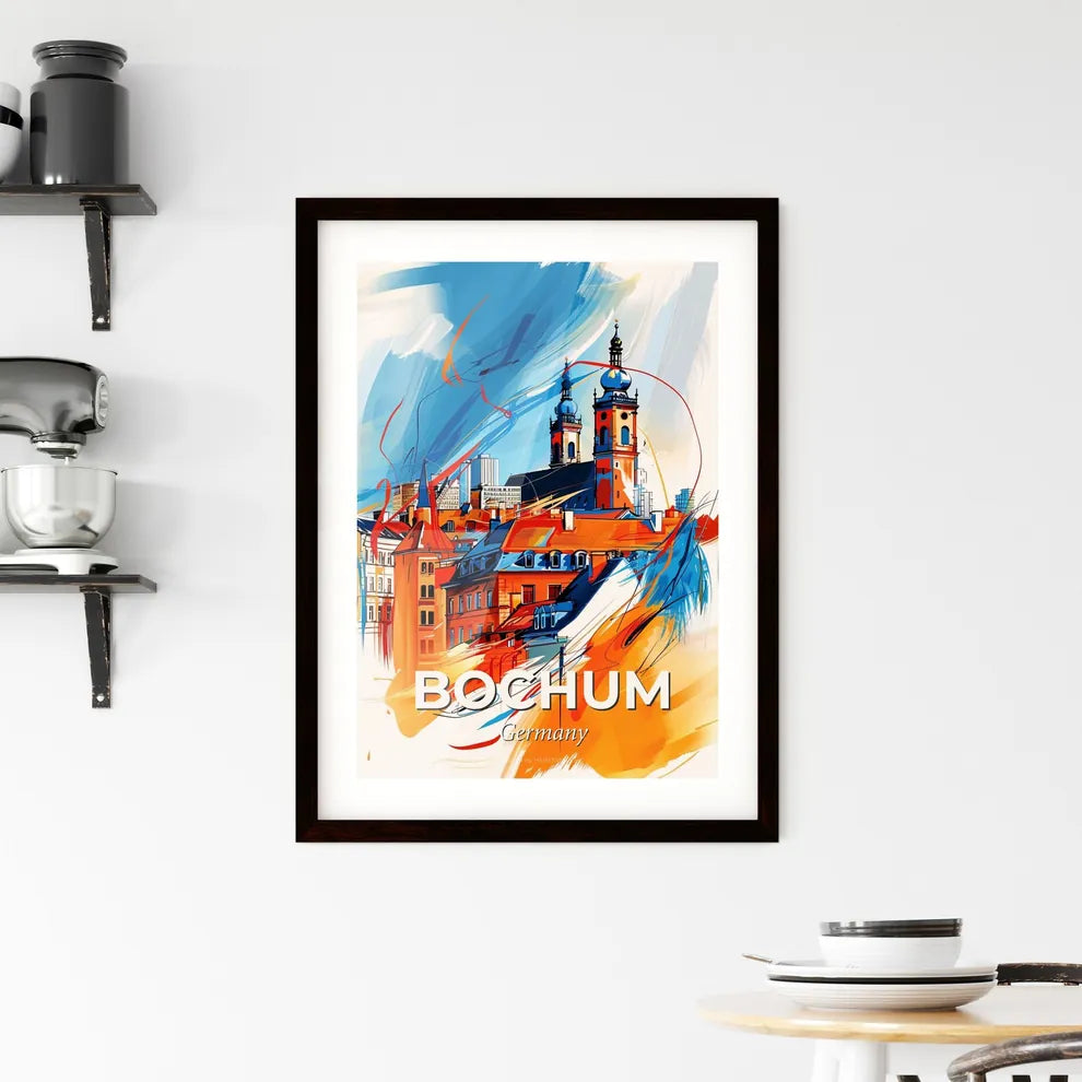 Vibrant Bochum, Germany Framed Print
