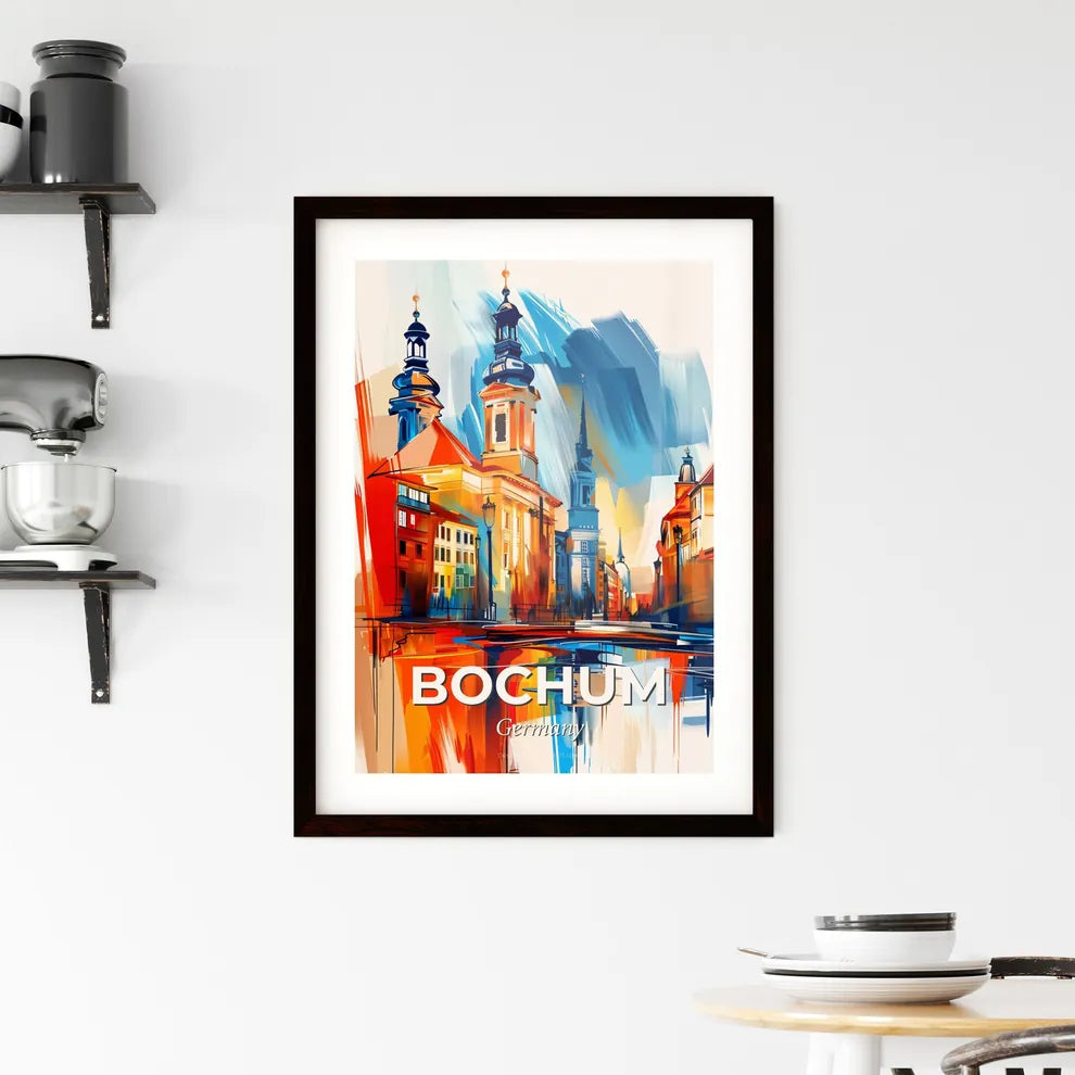 Vibrant Bochum, Germany Framed Print
