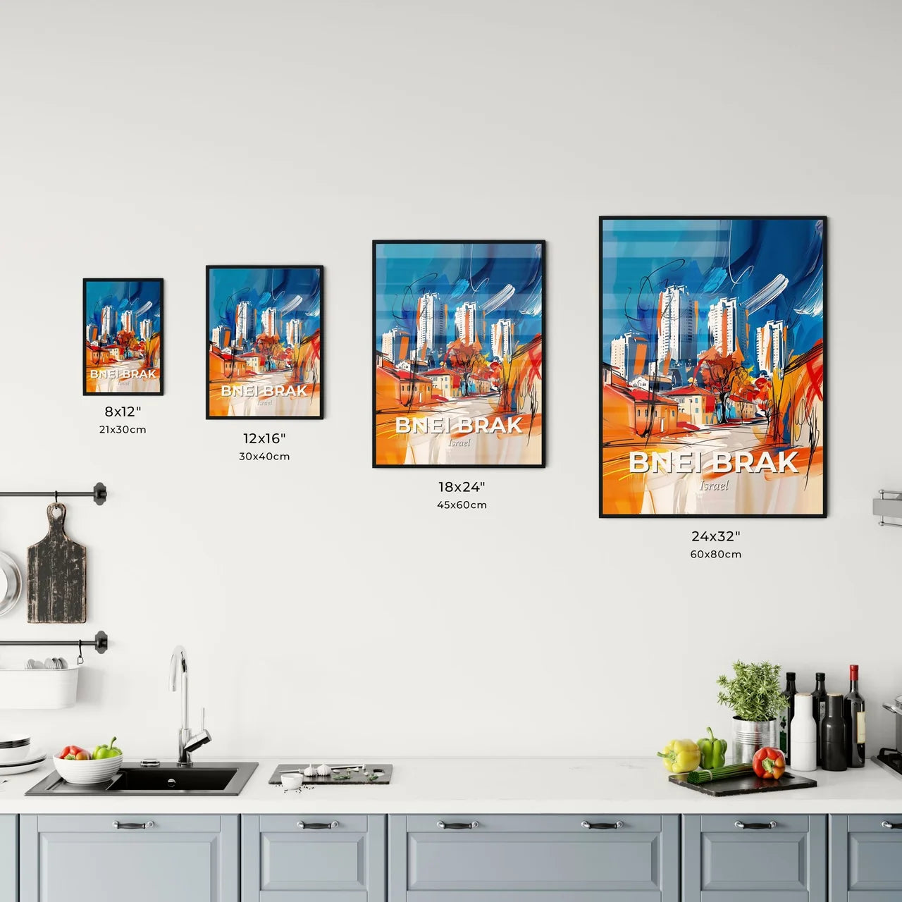 Vibrant Bnei Brak, Israel Kitchen Art