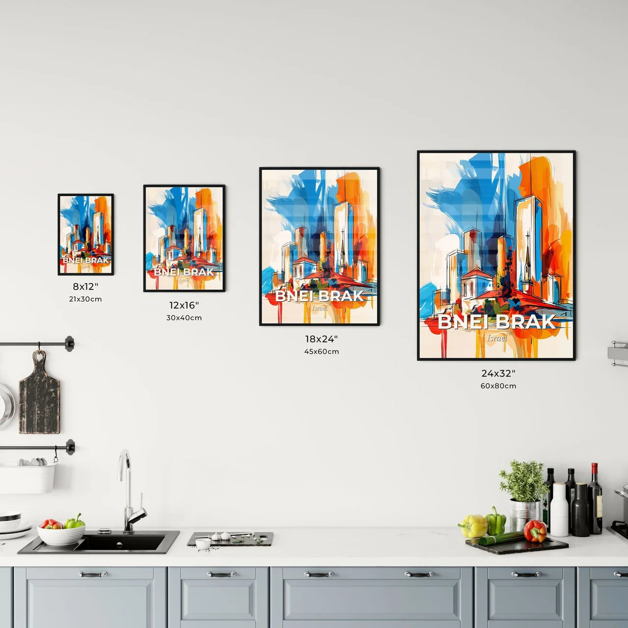 Vibrant Bnei Brak, Israel Kitchen Art