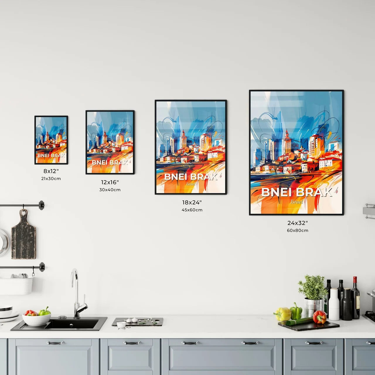 Vibrant Bnei Brak, Israel Kitchen Art