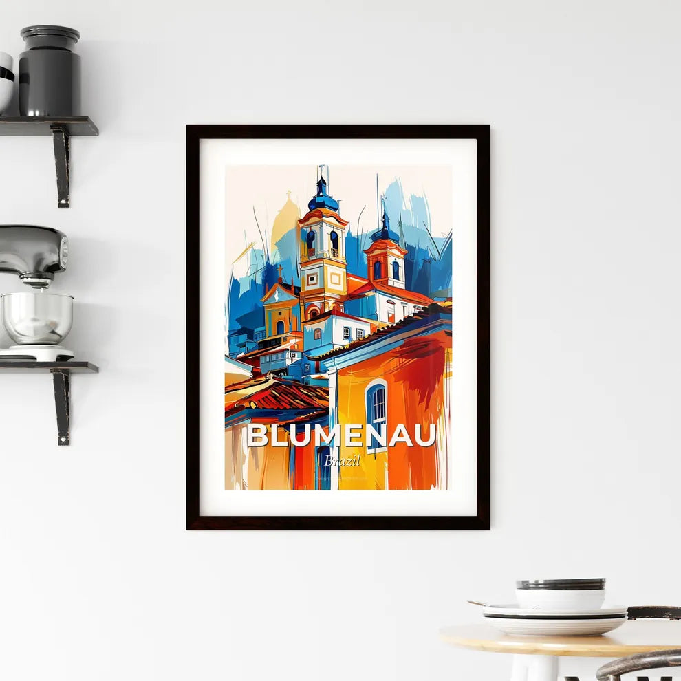 Vibrant Blumenau, Brazil Framed Print