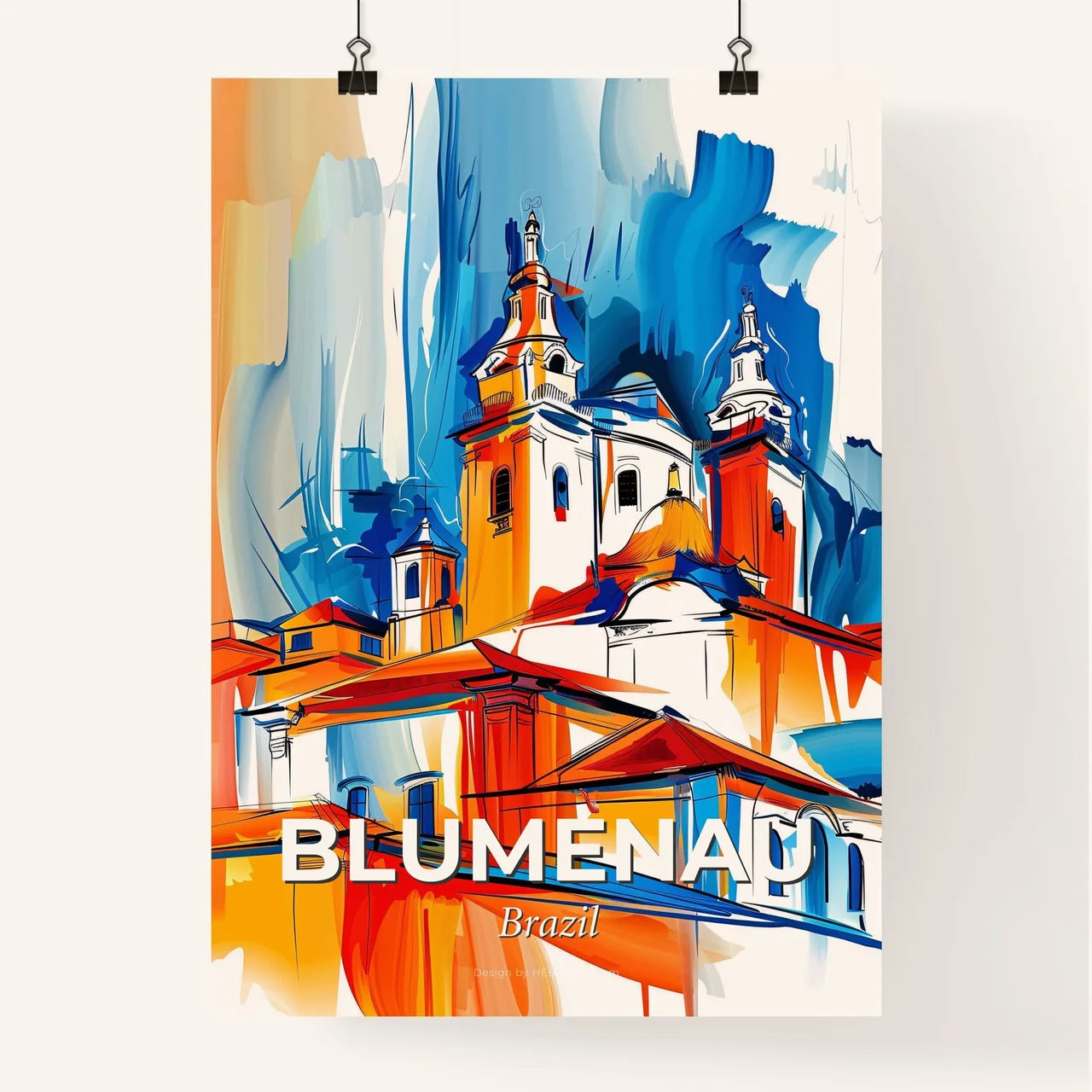 Vibrant Blumenau, Brazil Poster