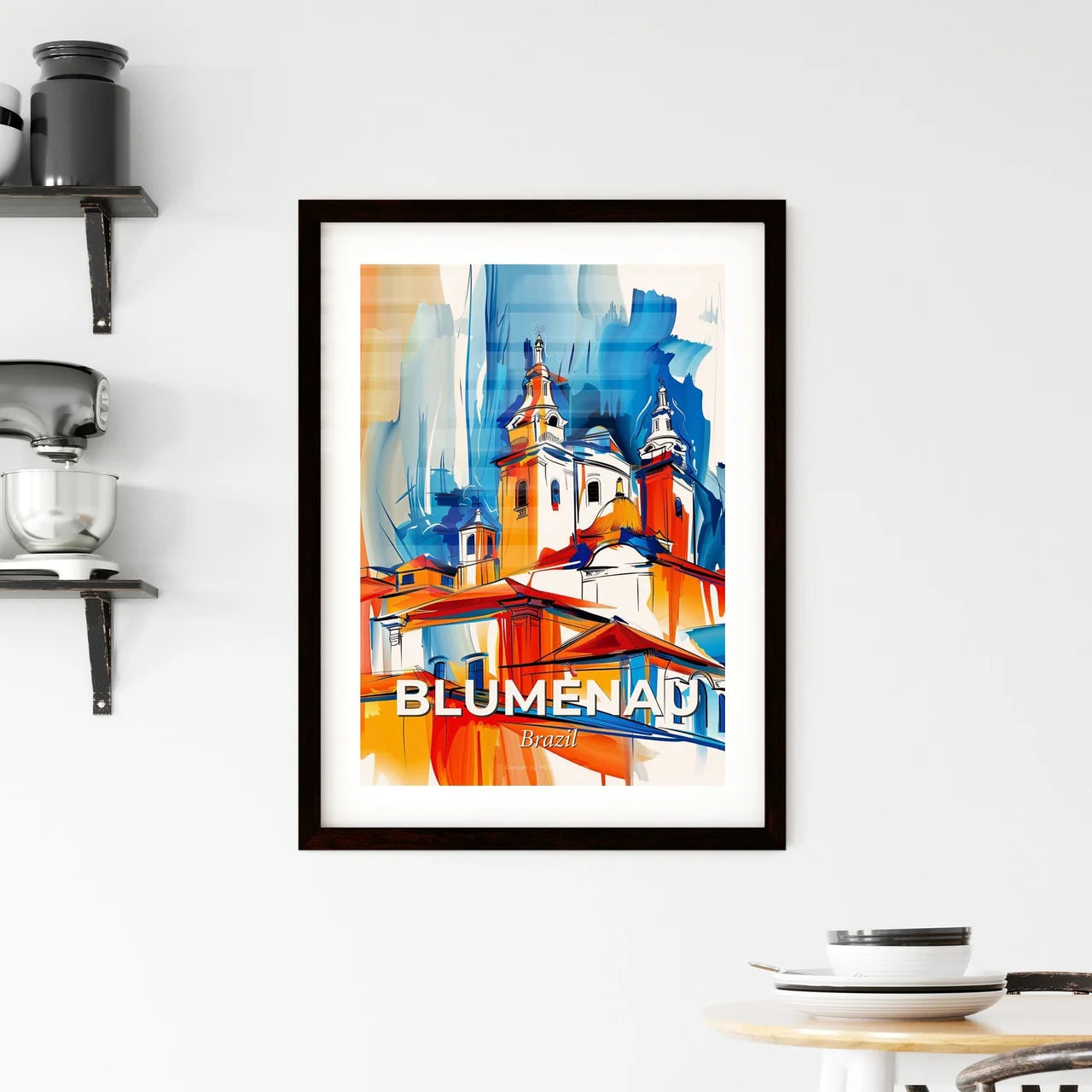 Vibrant Blumenau, Brazil Framed Print