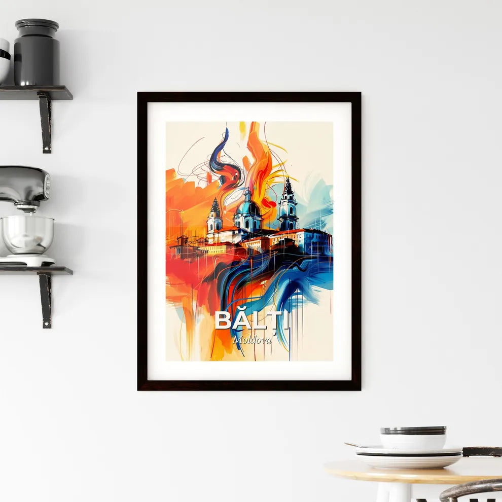 Vibrant Bălți, Moldova Framed Print