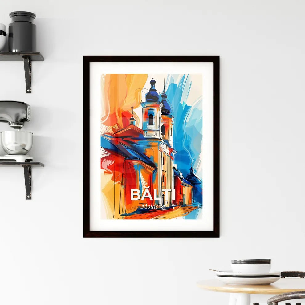 Vibrant Bălți, Moldova Framed Print