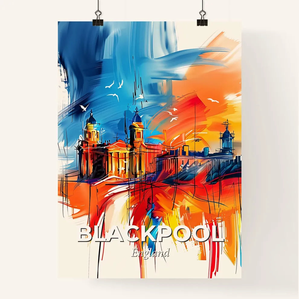 Vibrant Blackpool, England Poster