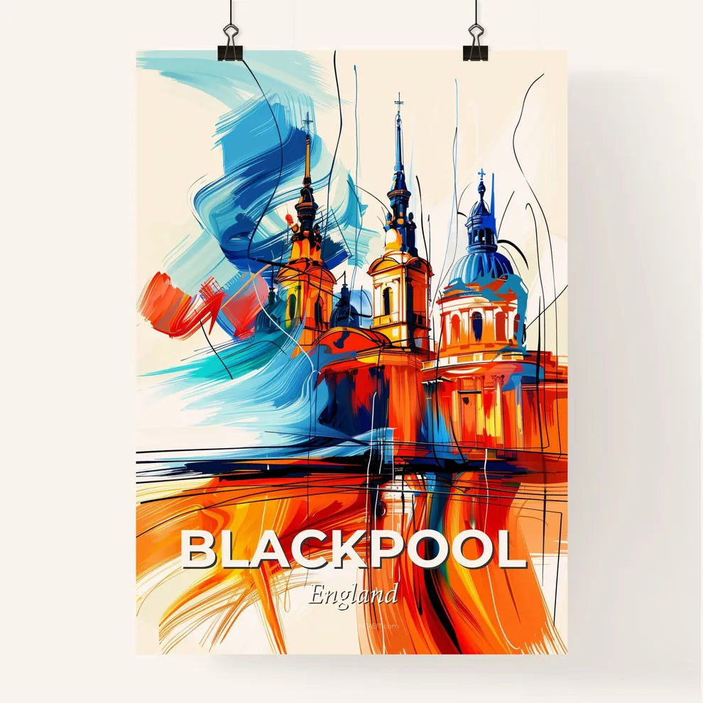 Vibrant Blackpool, England Poster