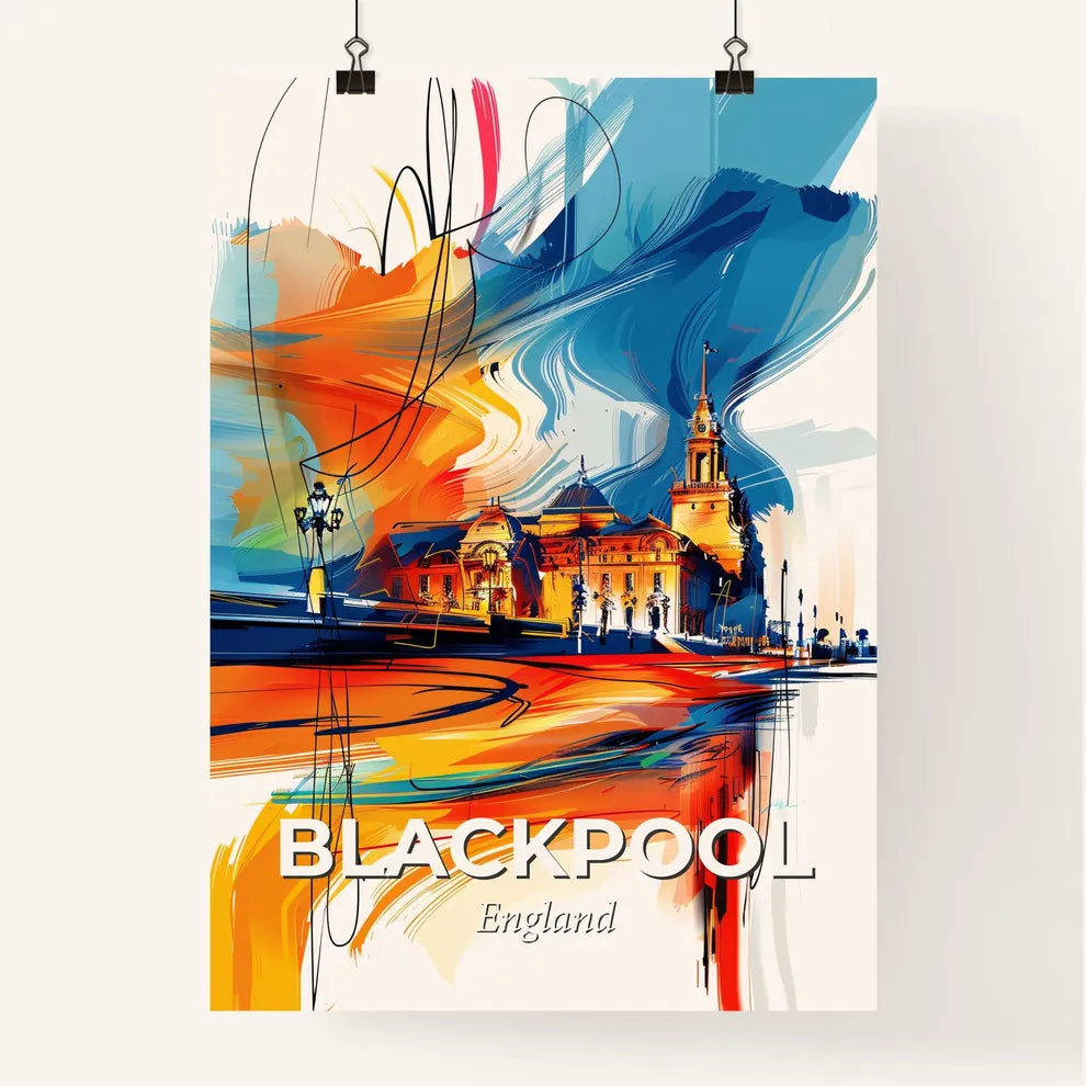 Vibrant Blackpool, England Poster