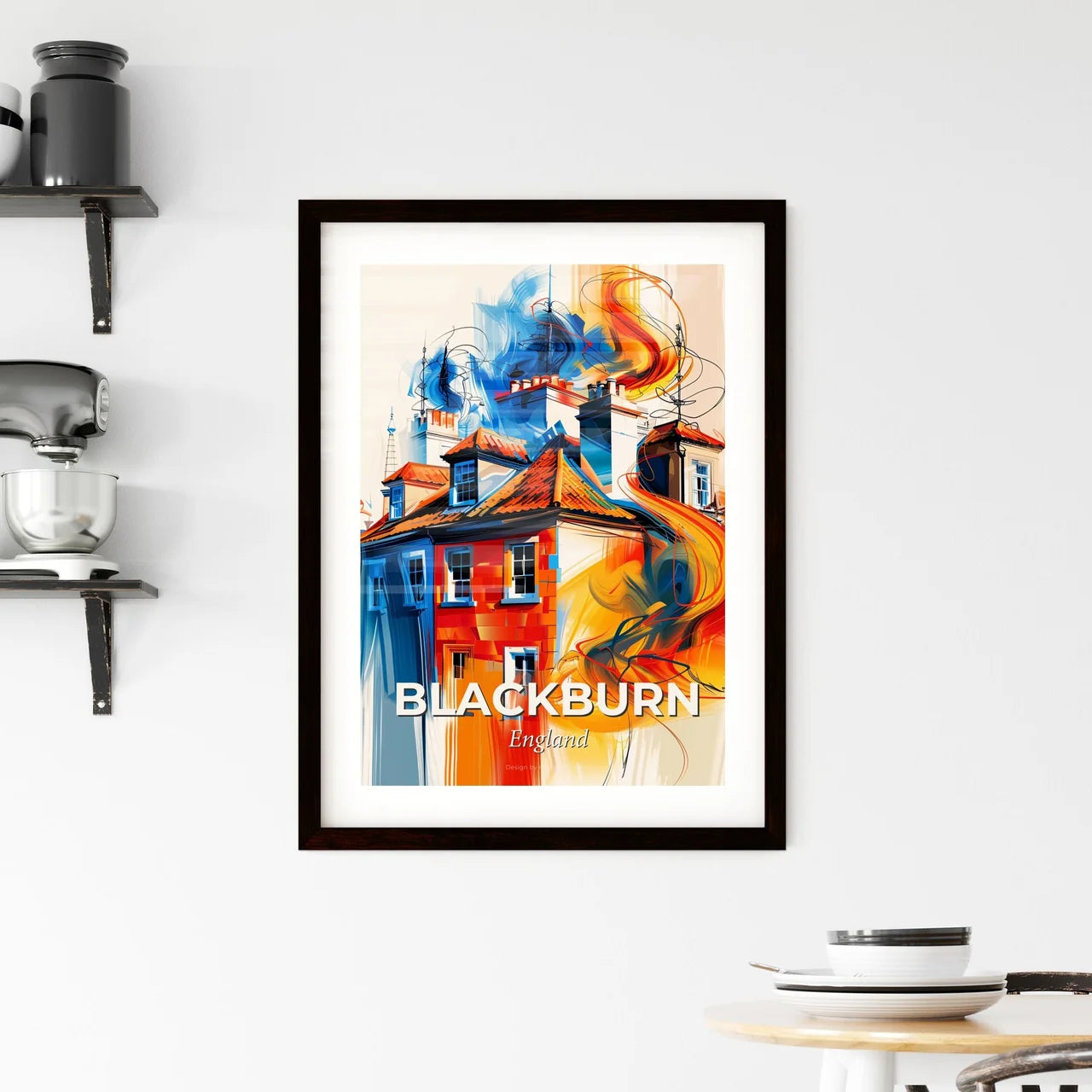 Vibrant Blackburn, England Framed Print
