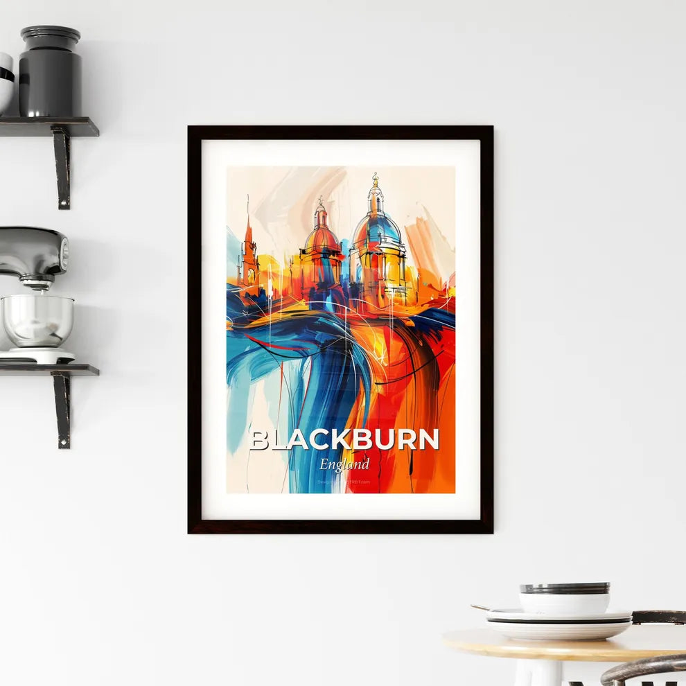 Vibrant Blackburn, England Framed Print