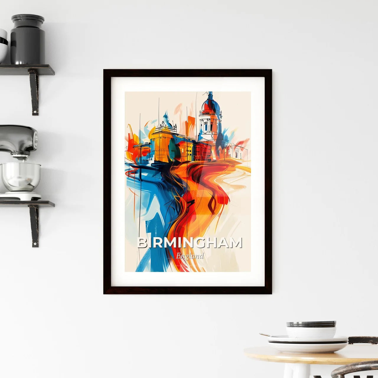 Vibrant Birmingham, England Framed Print