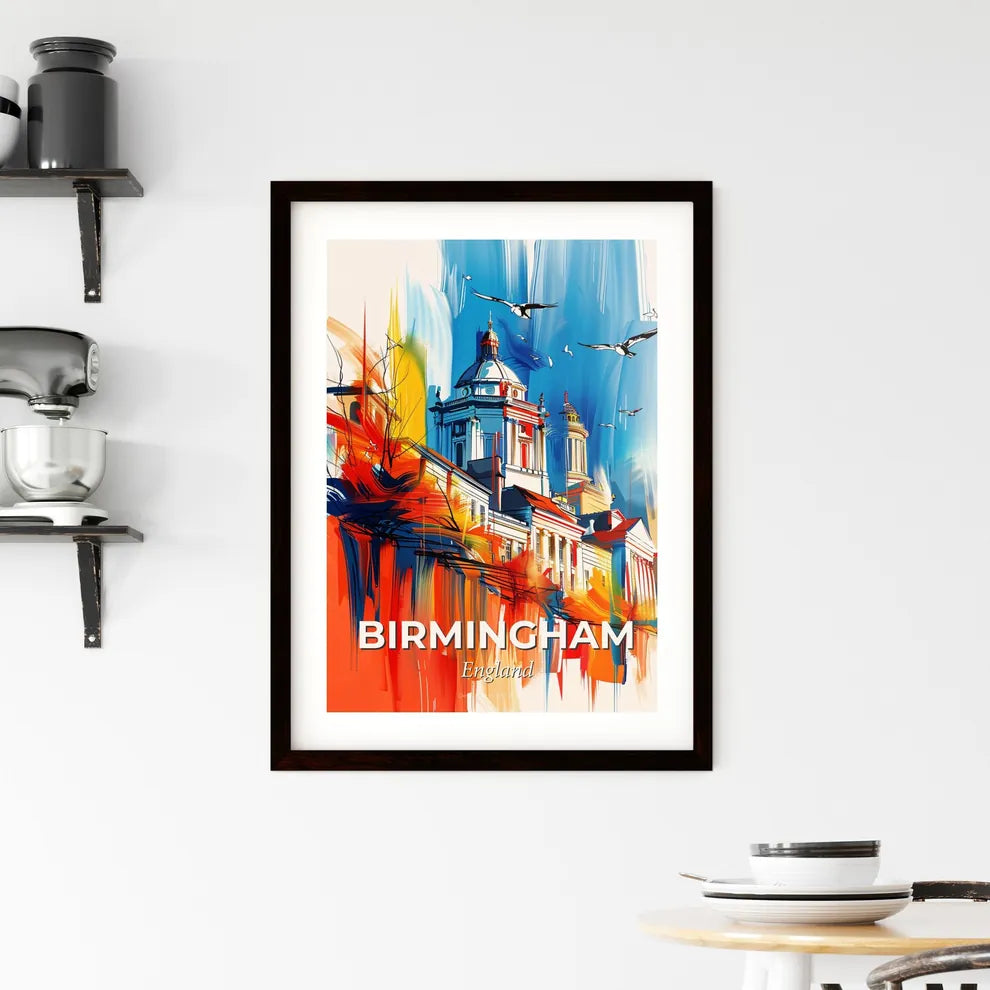 Vibrant Birmingham, England Framed Print