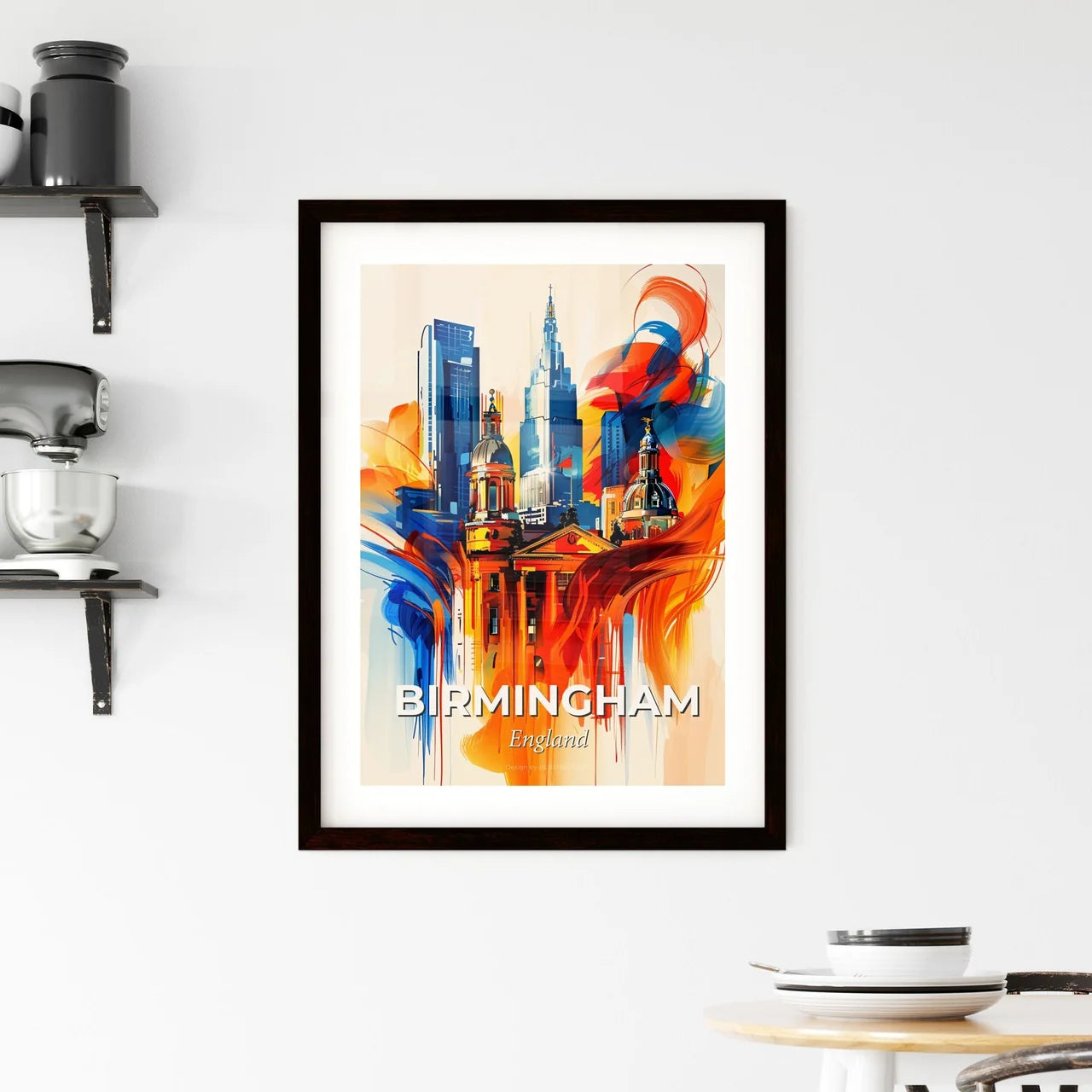 Vibrant Birmingham, England Framed Print