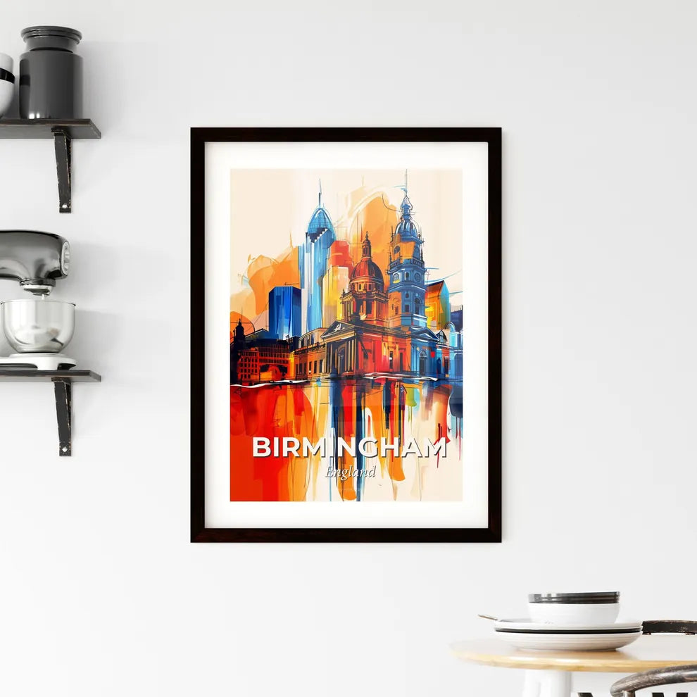 Vibrant Birmingham, England Framed Print