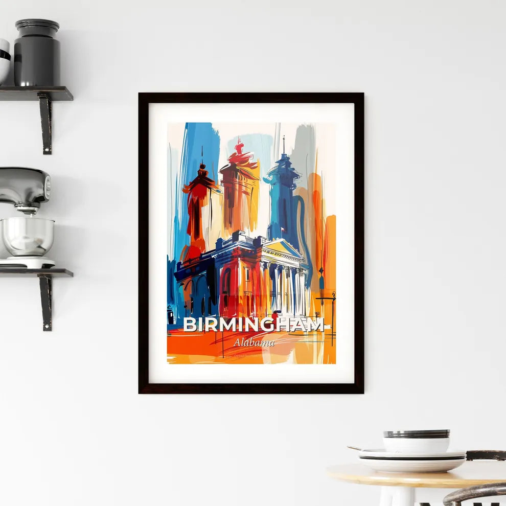Vibrant Birmingham, Alabama Framed Print