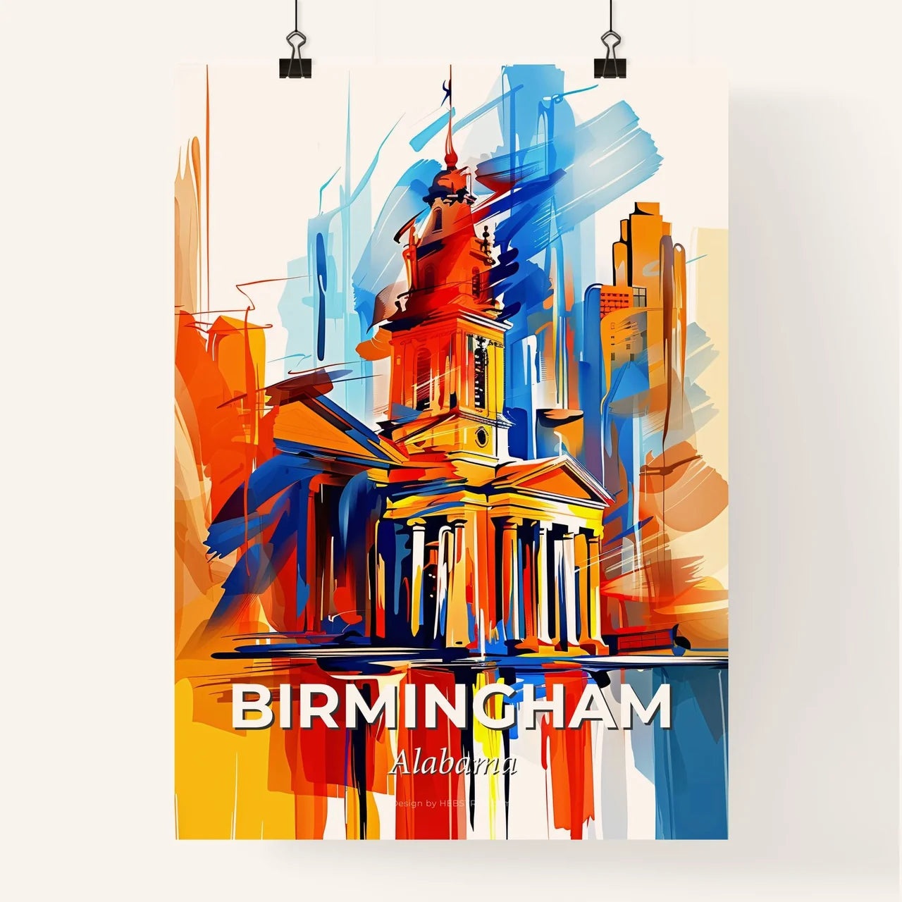 Vibrant Birmingham, Alabama Poster