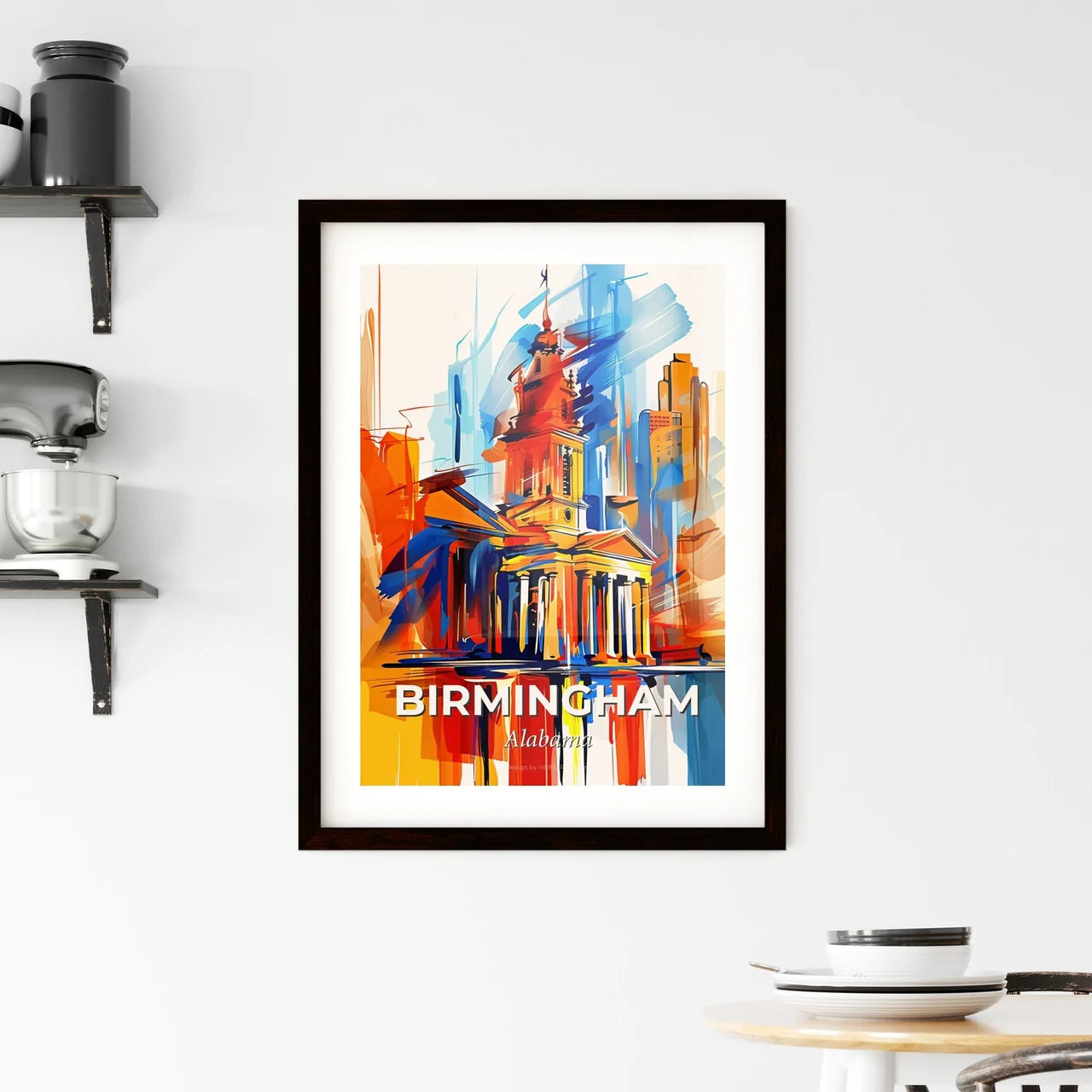 Vibrant Birmingham, Alabama Framed Print