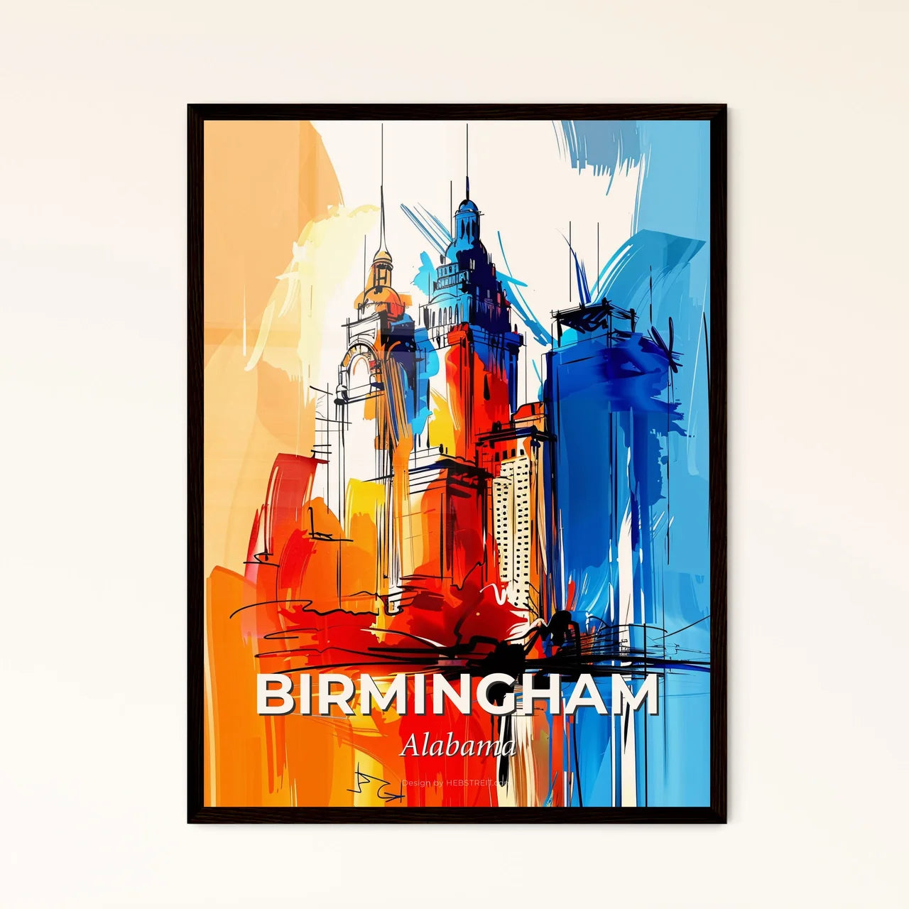 Vibrant Birmingham, Alabama Art Print