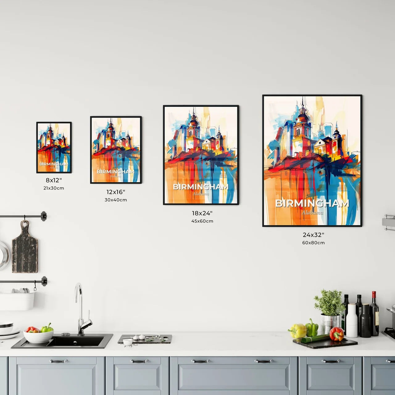 Vibrant Birmingham, Alabama Kitchen Art