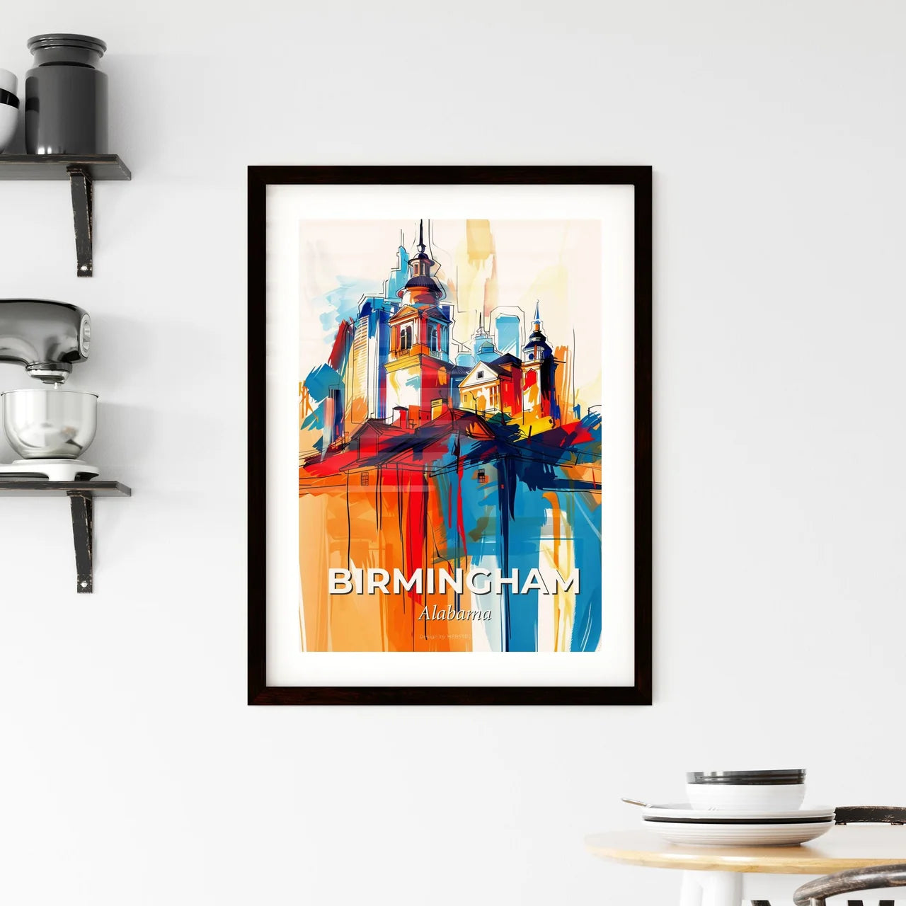 Vibrant Birmingham, Alabama Framed Print
