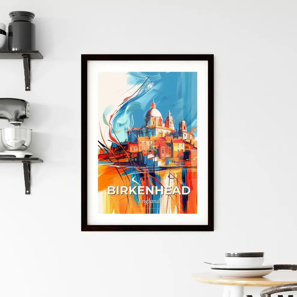 Vibrant Birkenhead, England Framed Print