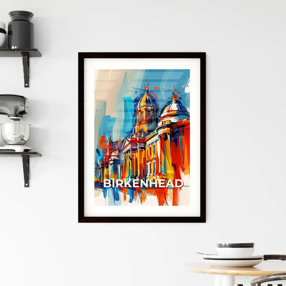 Vibrant Birkenhead, England Framed Print