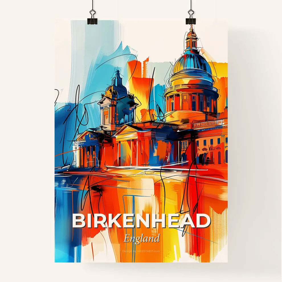 Vibrant Birkenhead, England Poster
