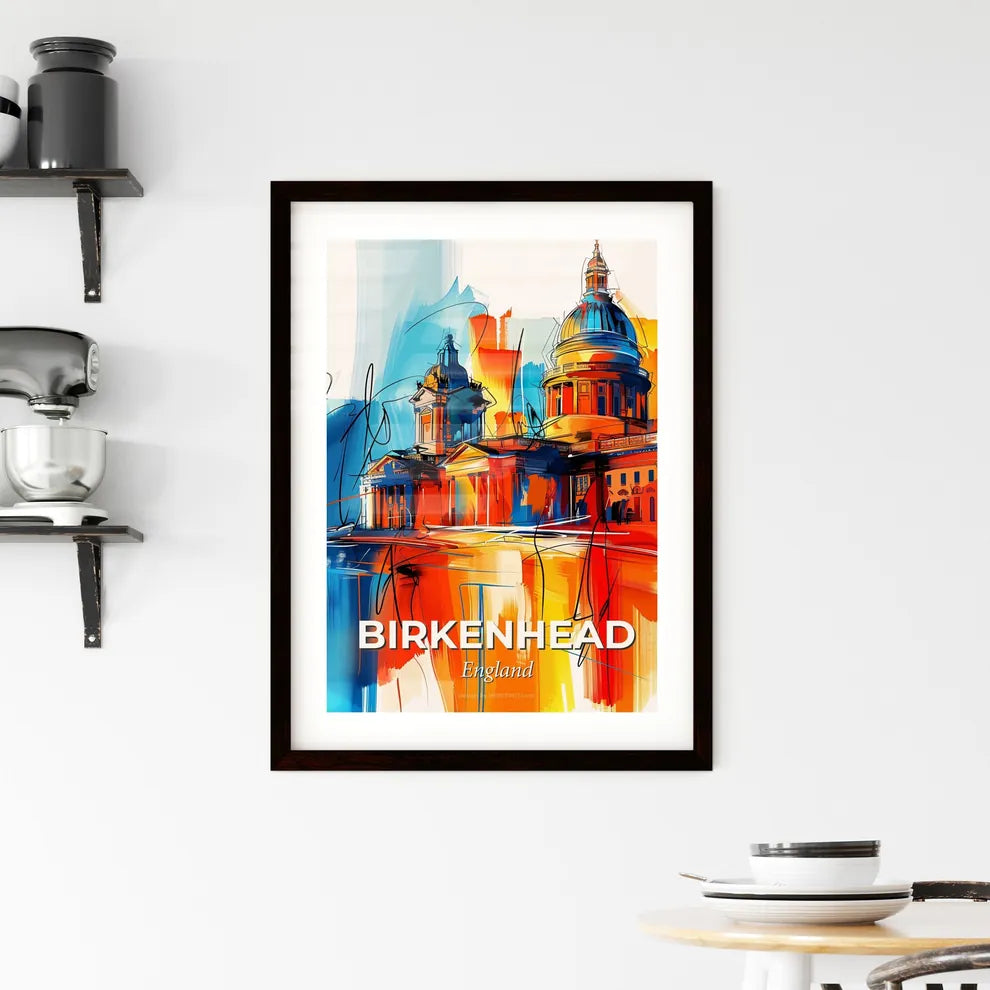 Vibrant Birkenhead, England Framed Print