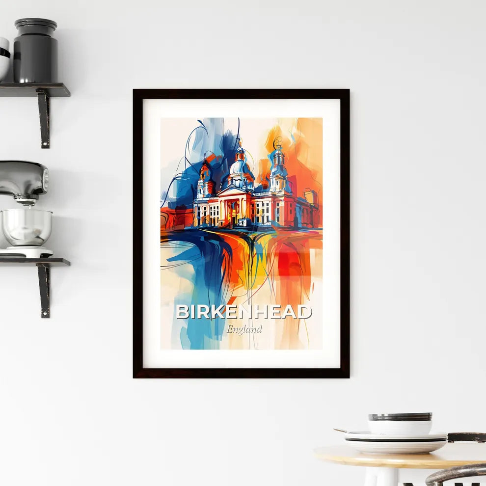 Vibrant Birkenhead, England Framed Print