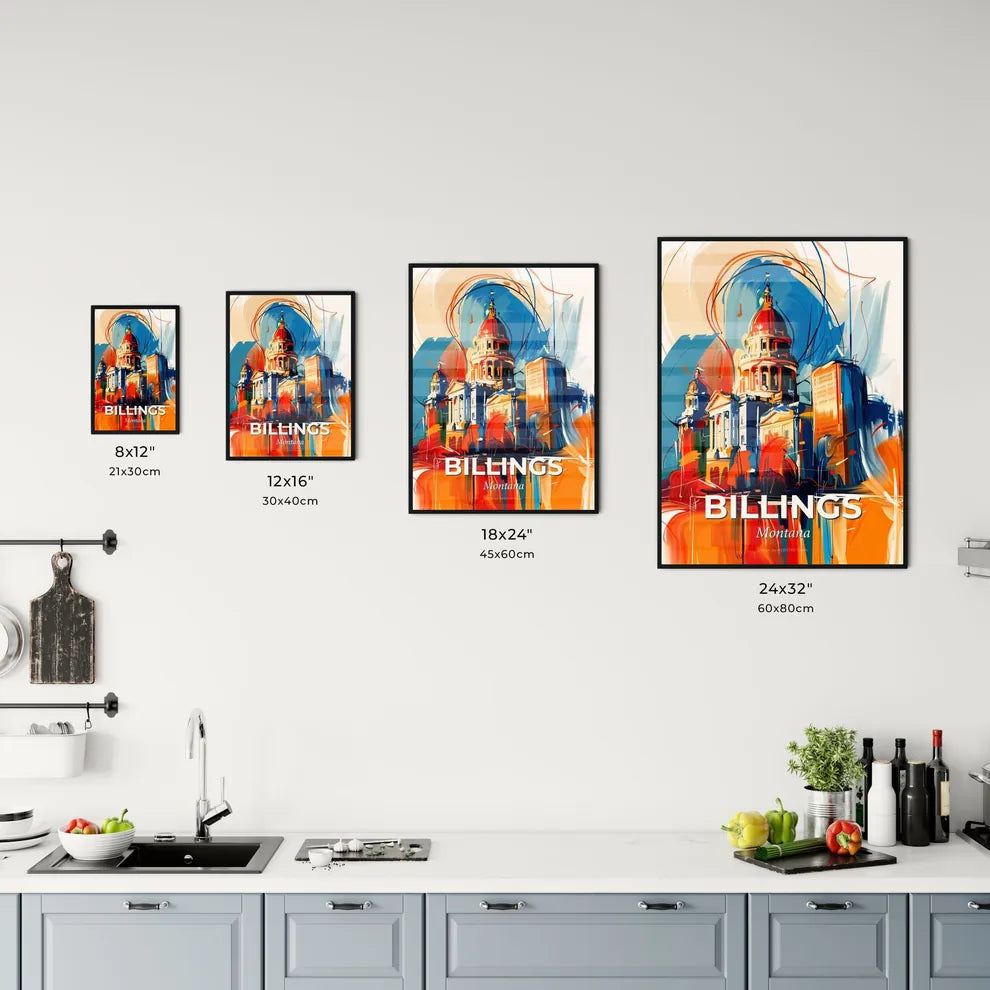 Vibrant Billings, Montana Kitchen Art