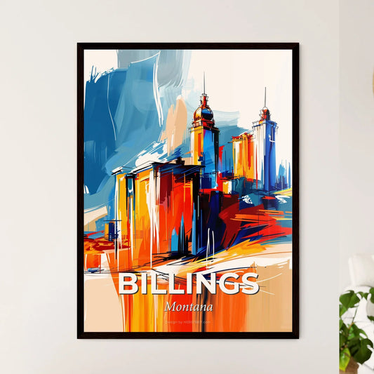 Vibrant Billings, Montana Art Print