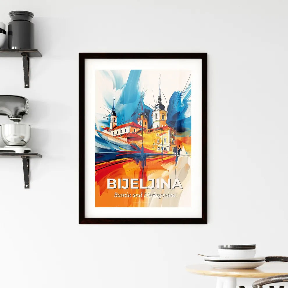 Vibrant Bijeljina, Bosnia And Herzegovina Framed Print