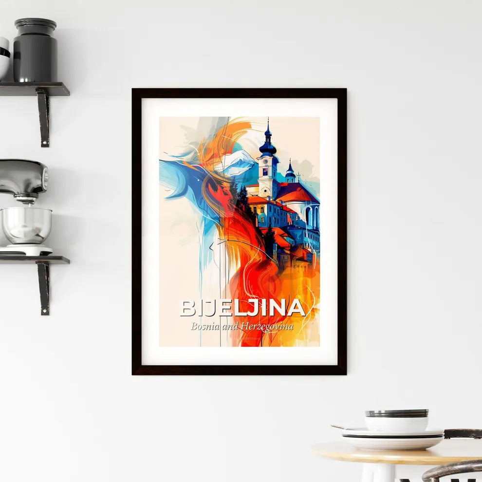 Vibrant Bijeljina, Bosnia And Herzegovina Framed Print