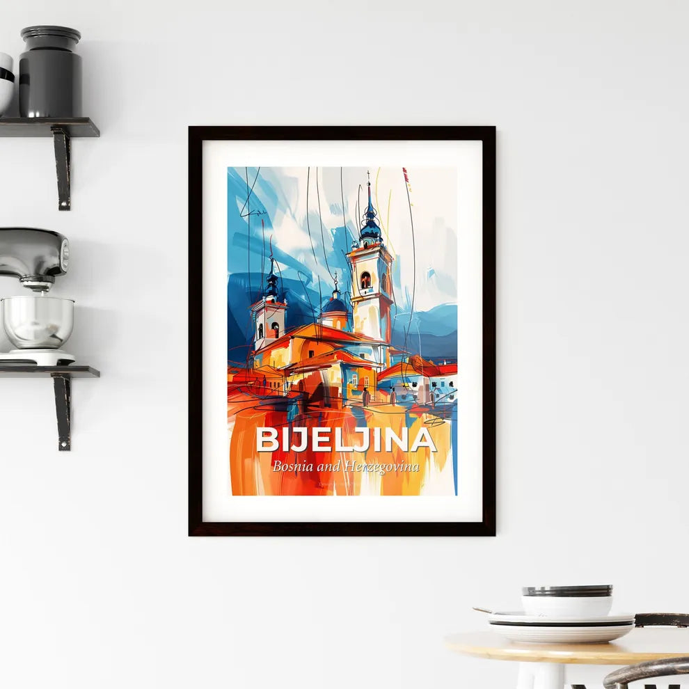 Vibrant Bijeljina, Bosnia And Herzegovina Framed Print