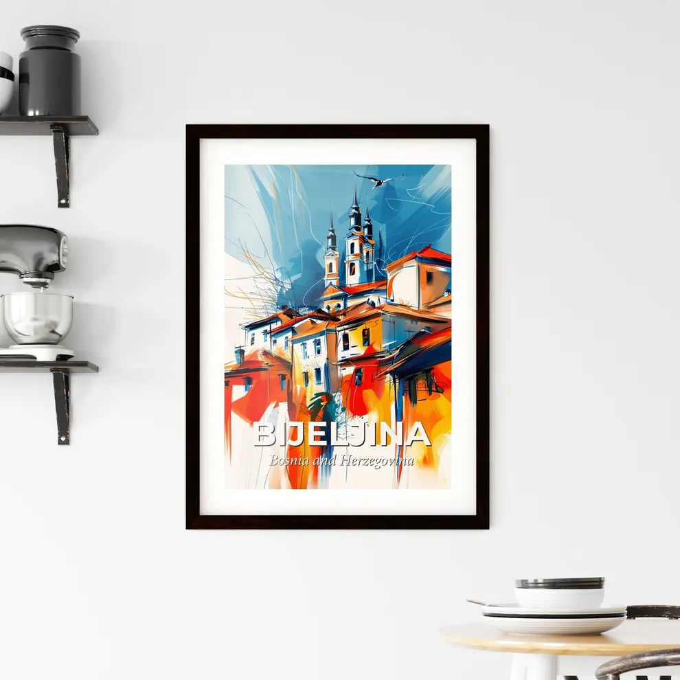 Vibrant Bijeljina, Bosnia And Herzegovina Framed Print