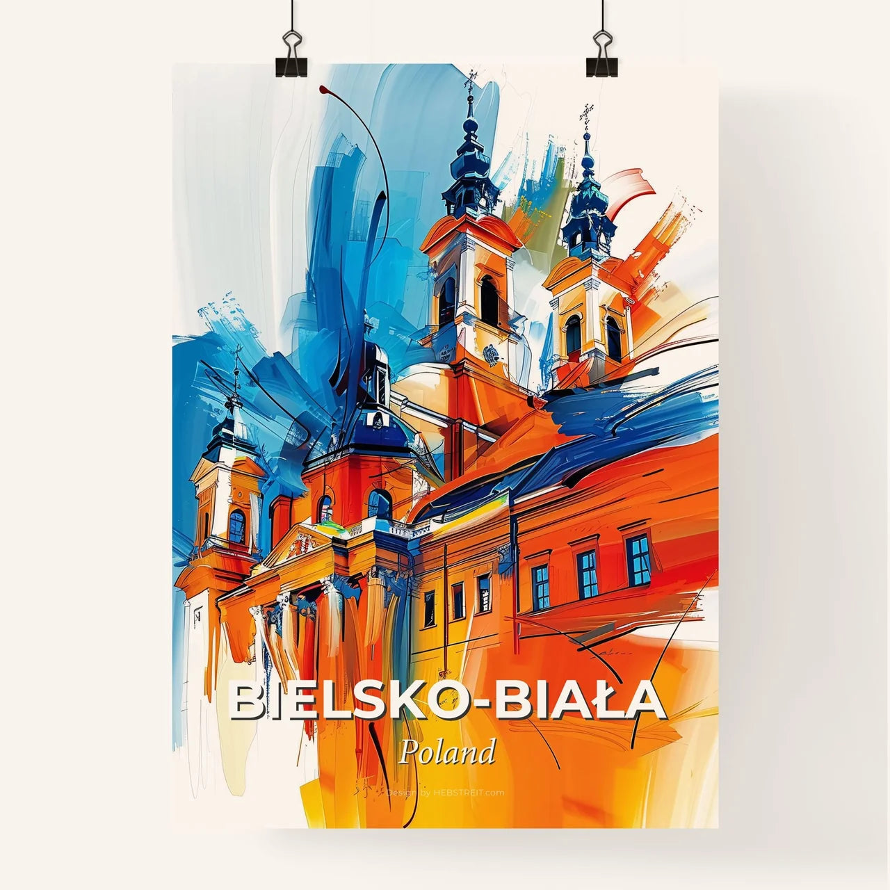 Vibrant Bielsk Poster