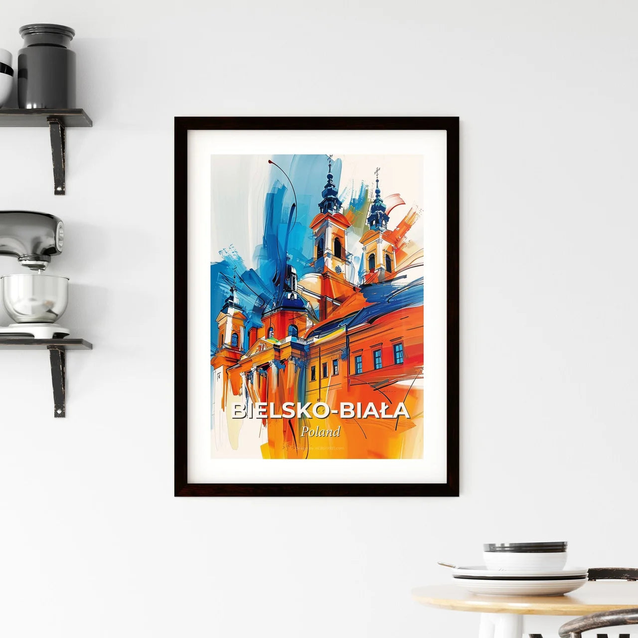 Vibrant Bielsk Framed Print