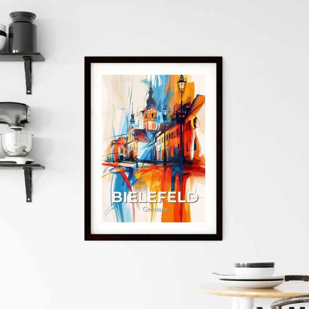 Vibrant Bielefeld, Germany Framed Print