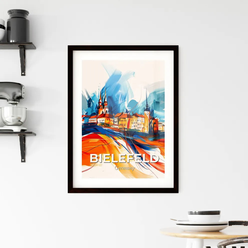 Vibrant Bielefeld, Germany Framed Print
